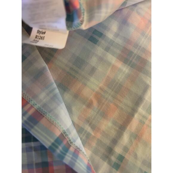 RNWK Renwick Sport Golf Performance Madras Polo Dress NWT Size M Retail $125 - Picture 8 of 9